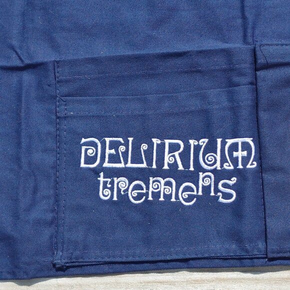 DELIRIUM TREMENS 3 Pocket Waist Bar Apron NEW Embroidered Elephant - Picture 5 of 5